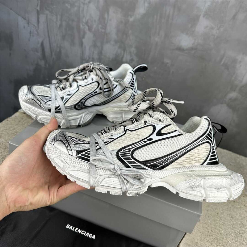 Ba*len*cia*ga 3xl sneaker white mesh and polyurethane