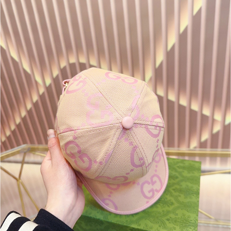 G*u*i jumbo gg baseball hat pink