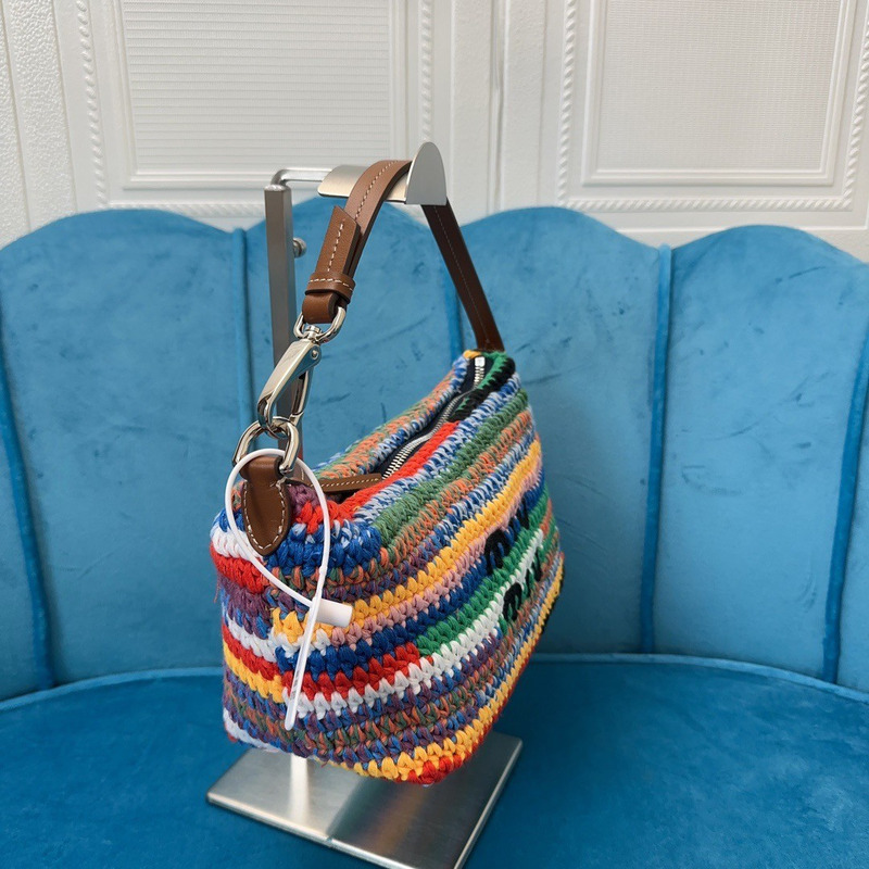 Miu Miu Colour-Block Crochet Shoulder bag