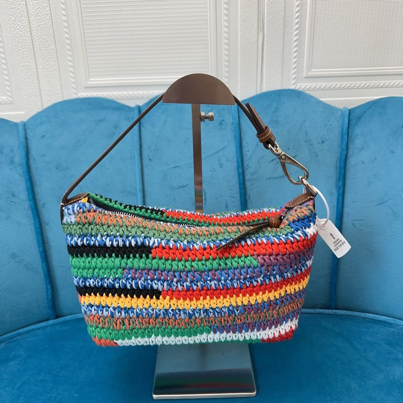 Miu Miu Colour-Block Crochet Shoulder bag