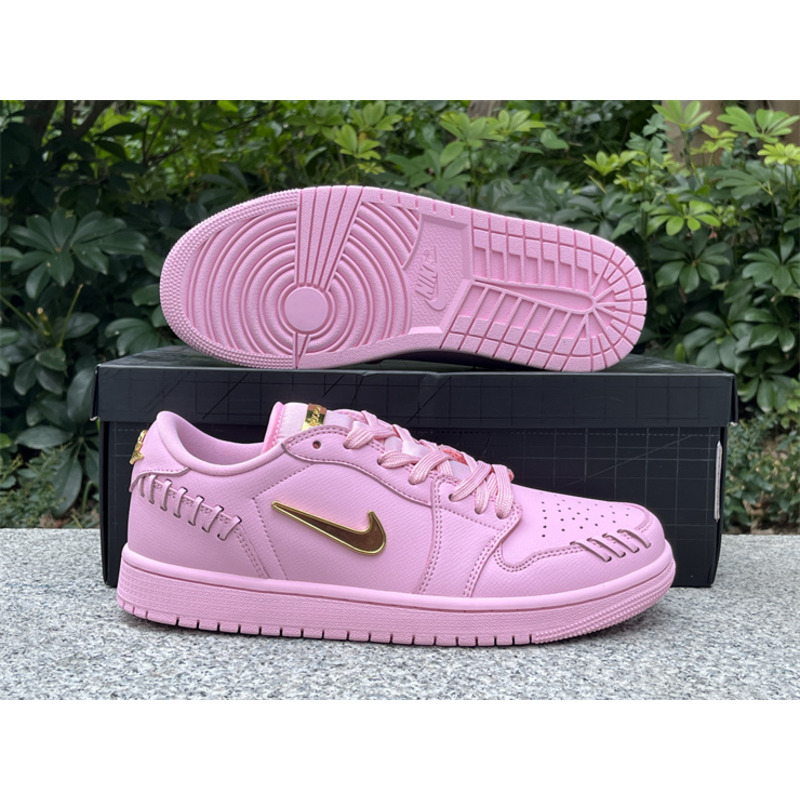 Air Jordan 1 Low Top Sneakers \"Method Of Make Perfect Pink\"