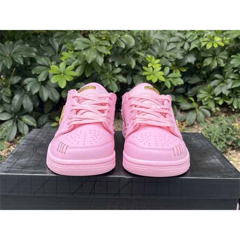 Air Jordan 1 Low Top Sneakers \"Method Of Make Perfect Pink\"