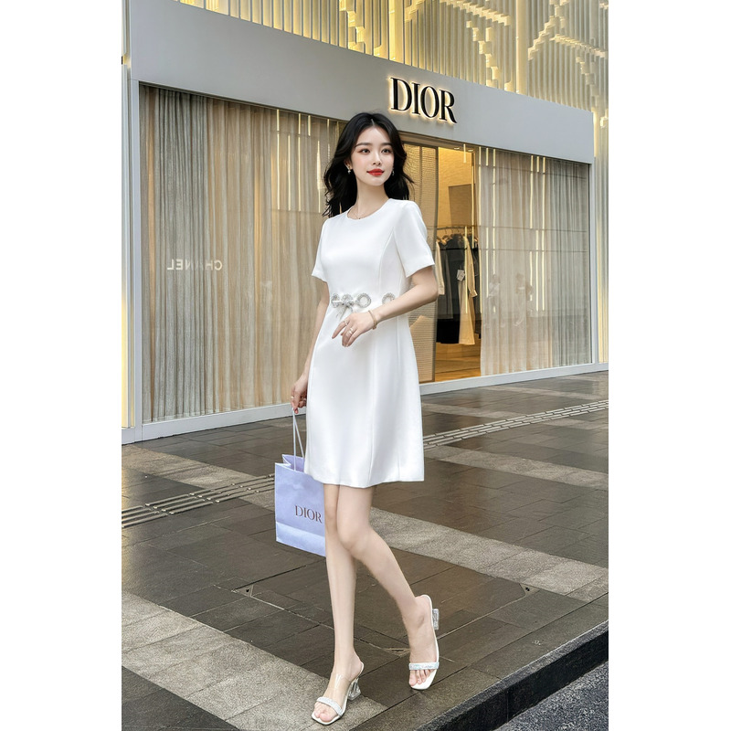 Valentino Elegant Summer Dress White