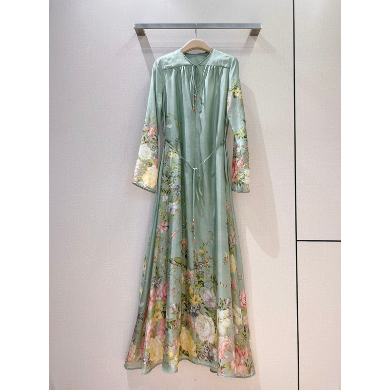 Zimmermann Dresses In Sage Floral