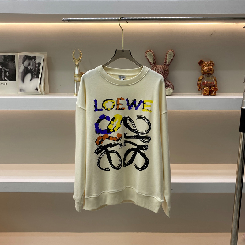 Loewe Anagram Sweatshirt In Beige