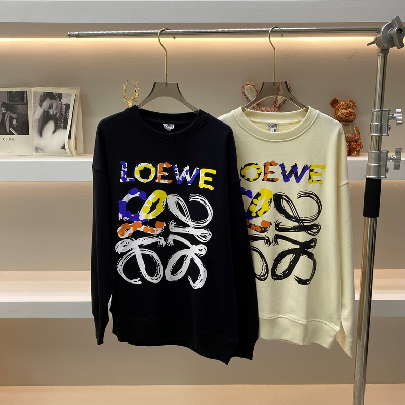 Loewe Anagram Sweatshirt In Beige