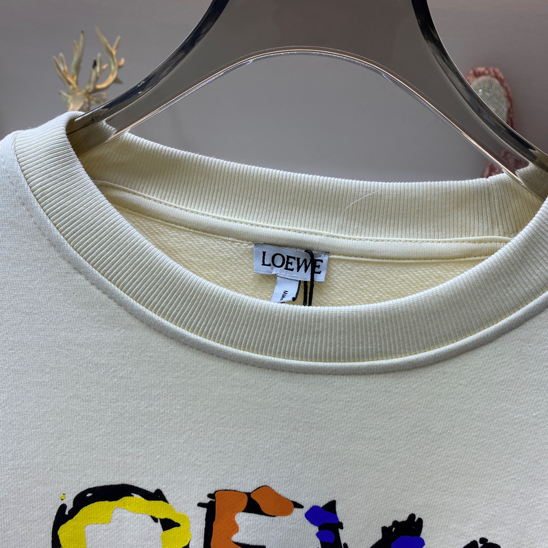 Loewe Anagram Sweatshirt In Beige