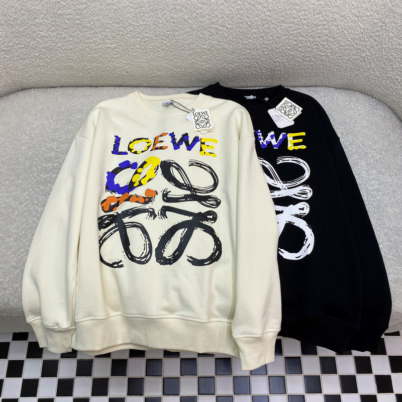 Loewe Anagram Sweatshirt In Beige