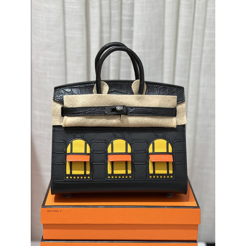 H**mes britain birkin sellier faubourg tote bag black