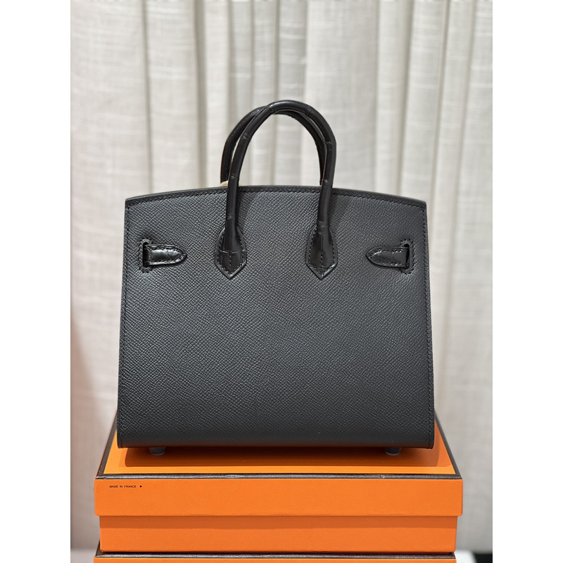 H**mes britain birkin sellier faubourg tote bag black