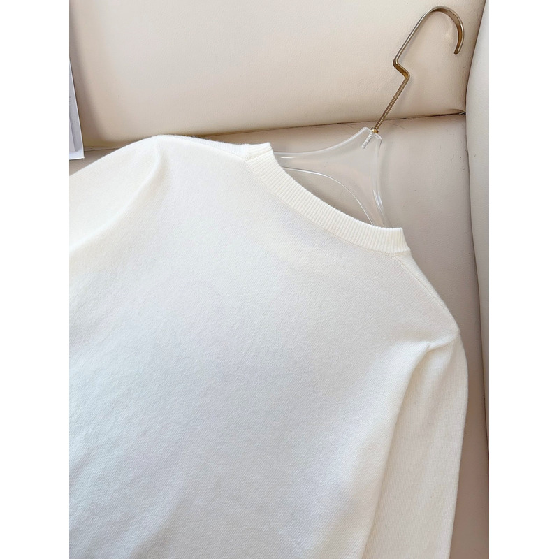 B**rry swan cotton long-sleeved top white