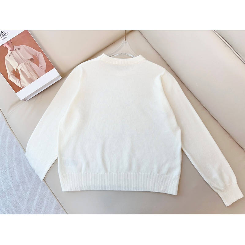 B**rry swan cotton long-sleeved top white