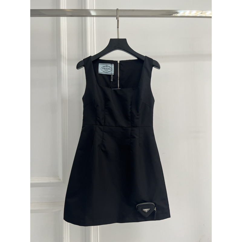 Pra*a re-nylon mini dress black