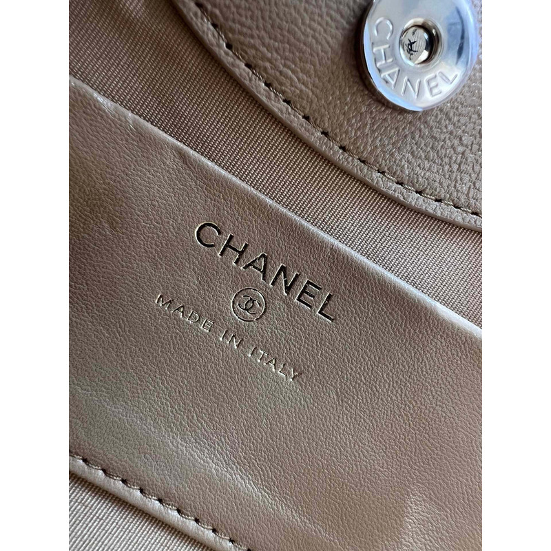 Ch*el 24s 31 bag nano lambskin beige