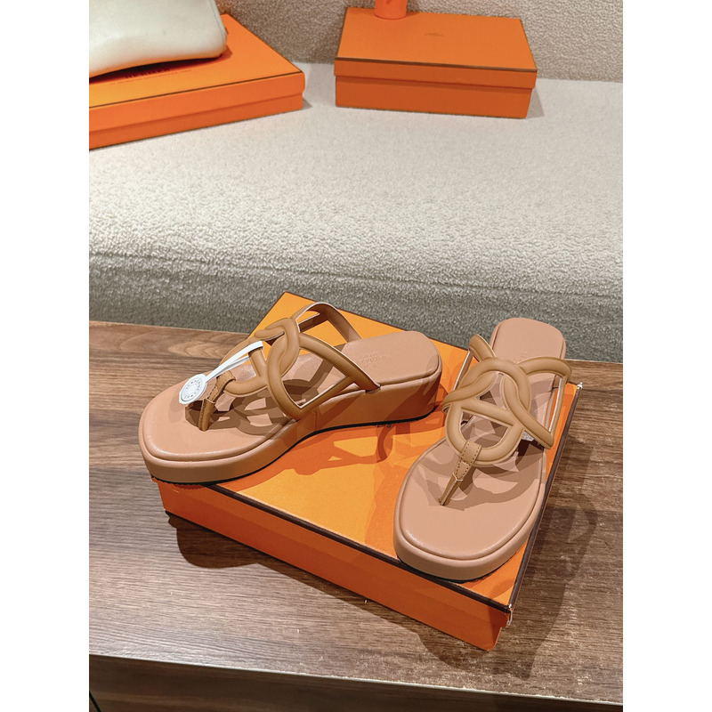 Hermès Gipsy Sandal Brown