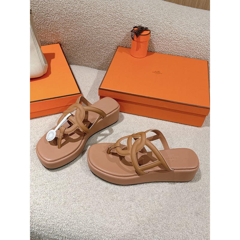 Hermès Gipsy Sandal Brown