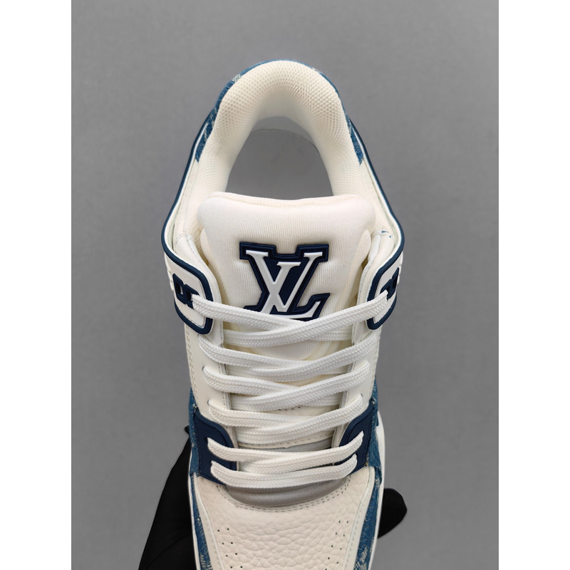 l**is V*t*n trainer sneaker blue&white