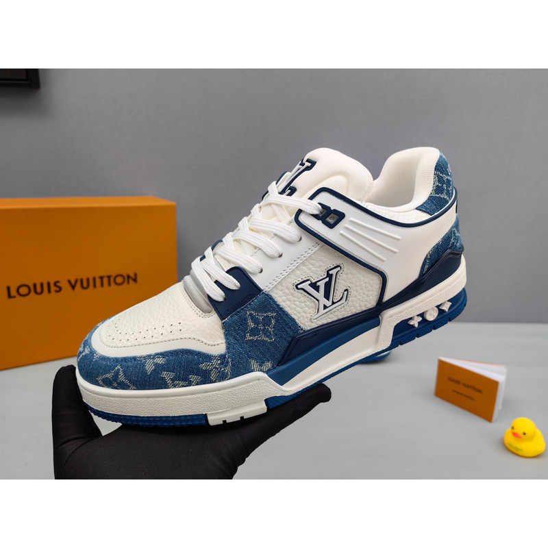 l**is V*t*n trainer sneaker blue&white