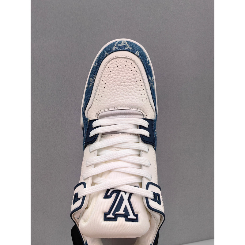 l**is V*t*n trainer sneaker blue&white