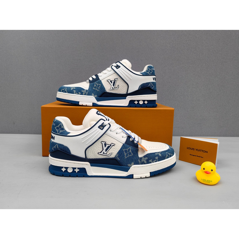 l**is V*t*n trainer sneaker blue&white