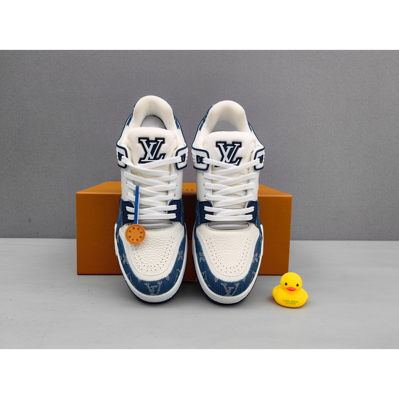 l**is V*t*n trainer sneaker blue&white