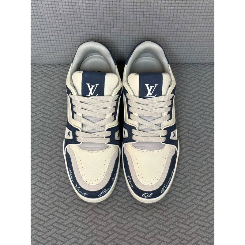 l**is V*t*n trainer sneaker blue&white