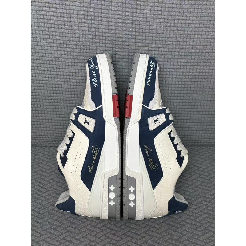 l**is V*t*n trainer sneaker blue&white