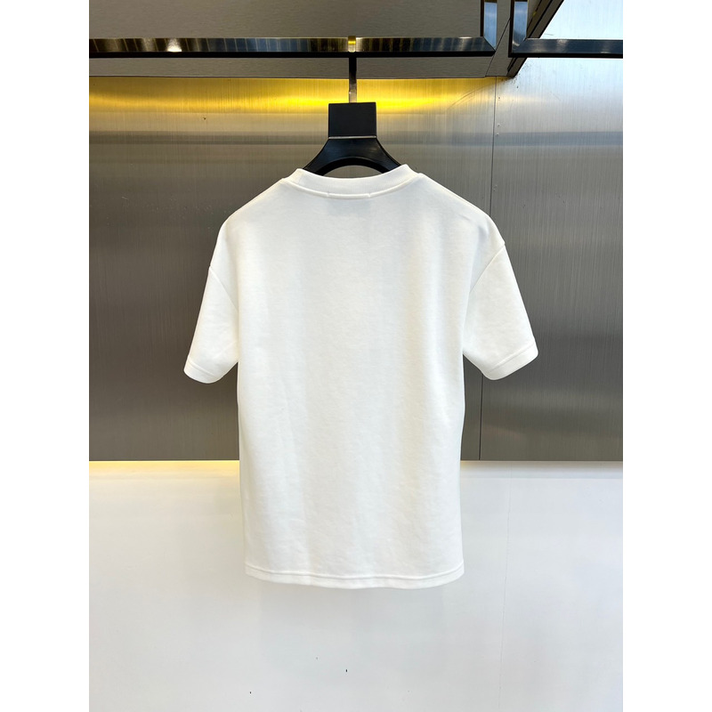 G*u*i embroidered cutton t-shirt white