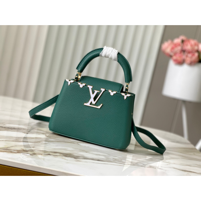 l**is V*t*n capucines mini green bag