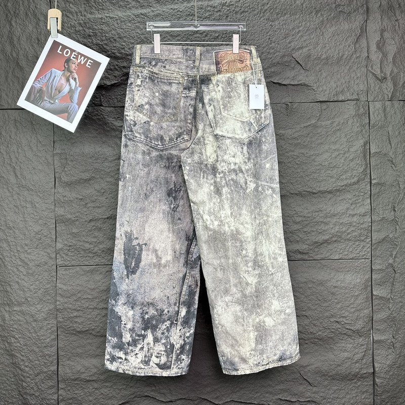 Acne Studios Loose Fit Jeans In Cool Gray