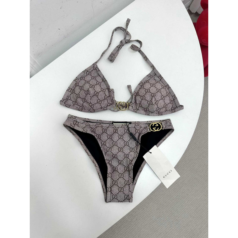 G*u*i gg bikini set brown