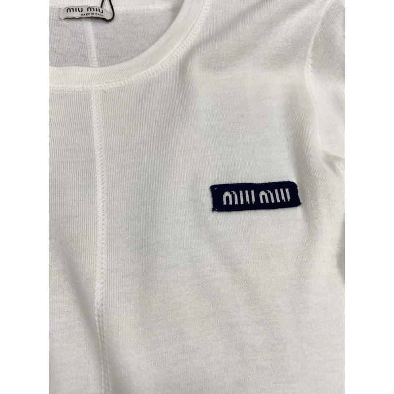 Miumiu Cotton Long Sleeves Shirt White