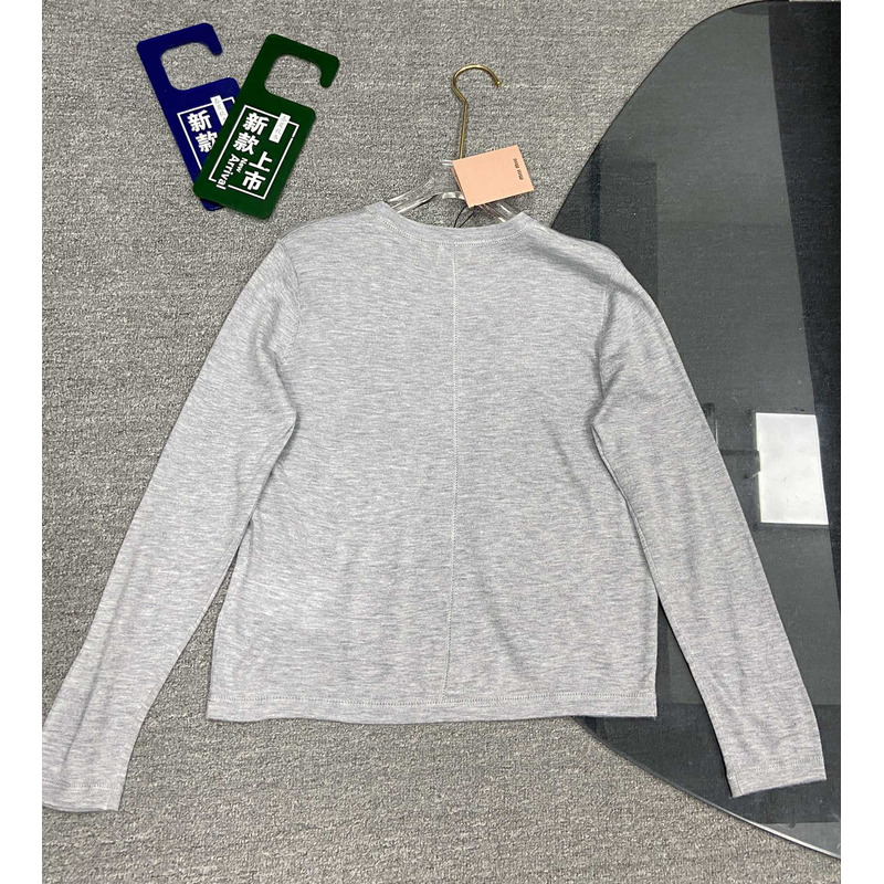 Miumiu Long Sleeves Shirt Grey