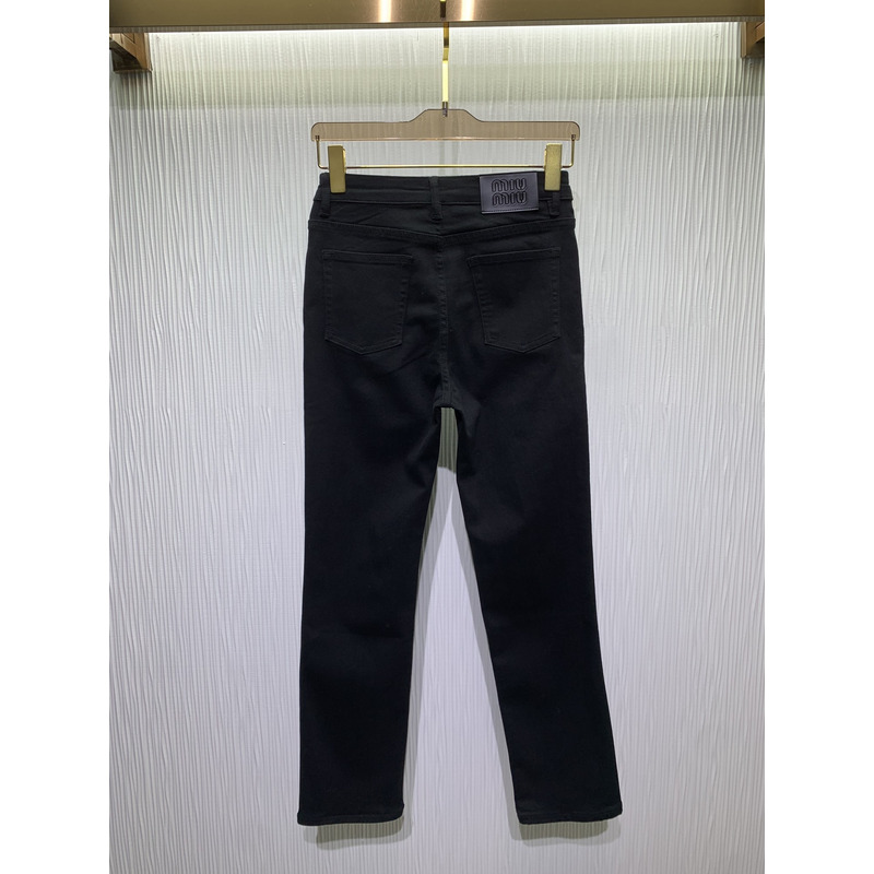 Miu Miu Denim Jeans Black