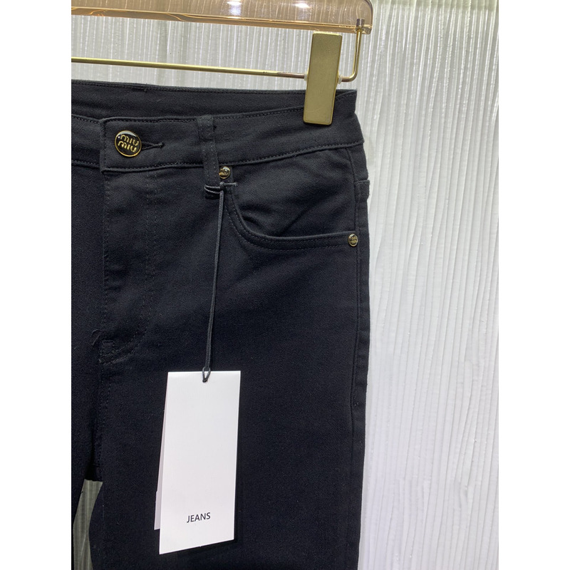 Miu Miu Denim Jeans Black