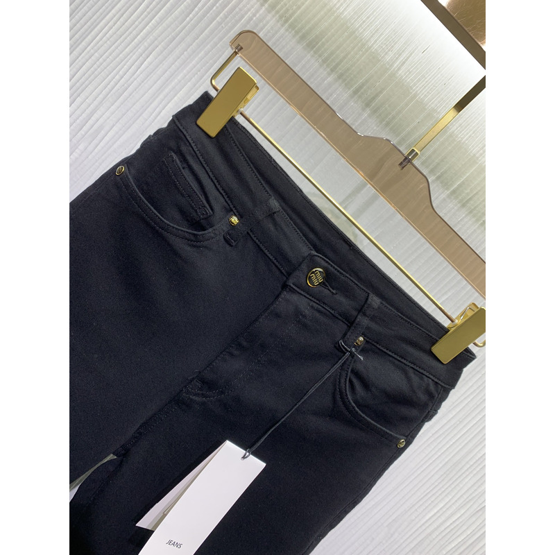 Miu Miu Denim Jeans Black