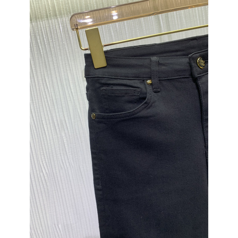 Miu Miu Denim Jeans Black