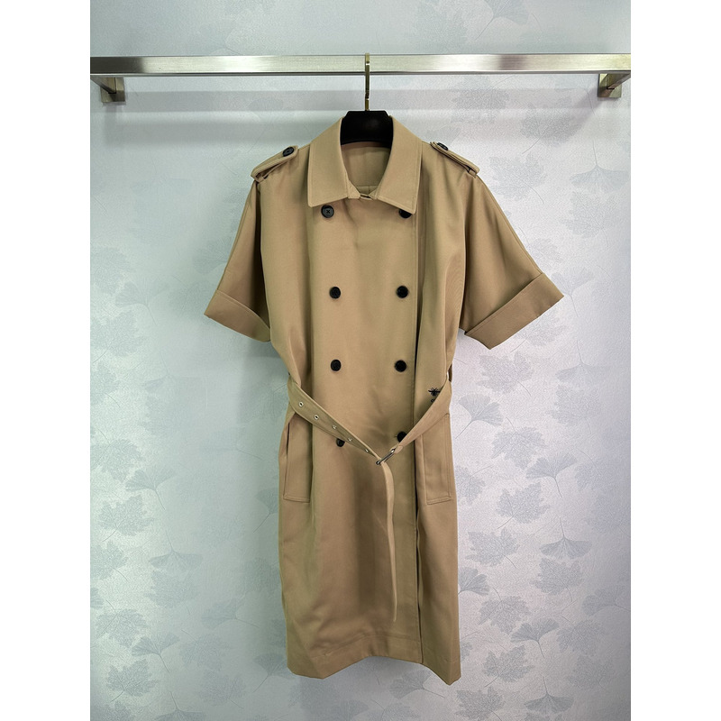 D*or belted shirtdress in brown