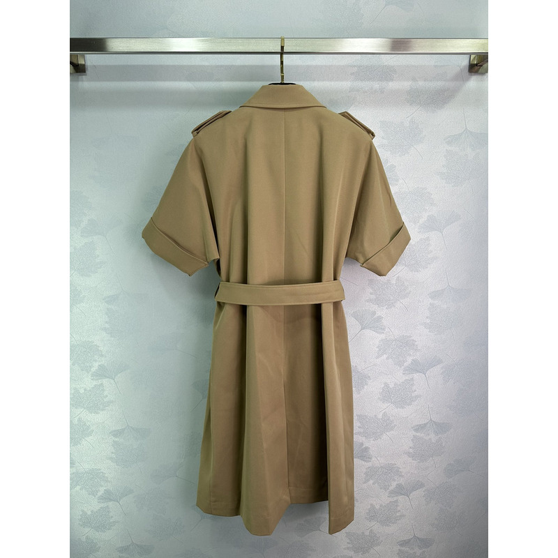 D*or belted shirtdress in brown