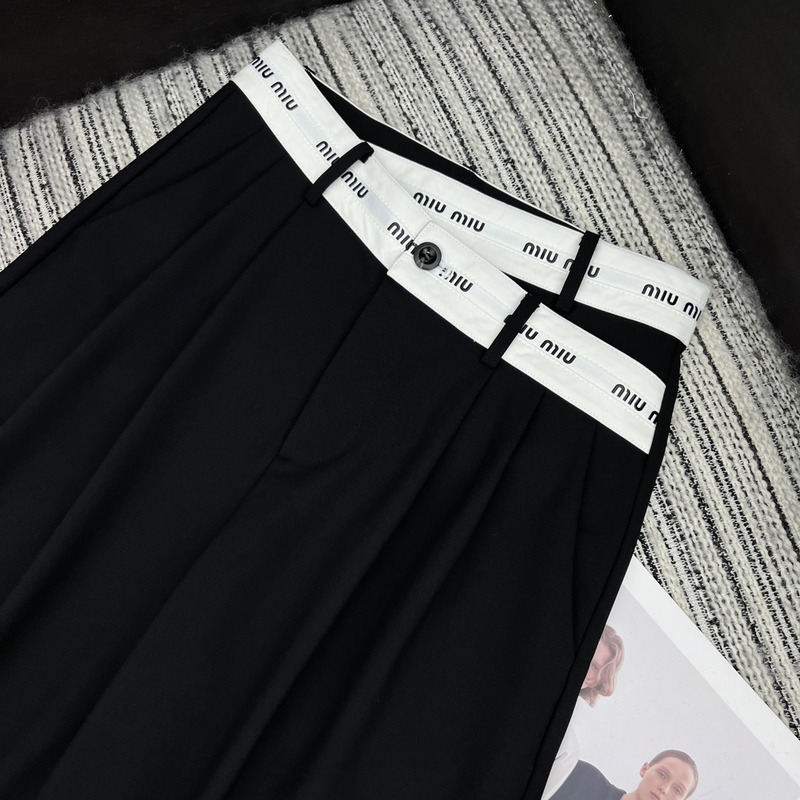 Miumiu Loose Fit Pants Black