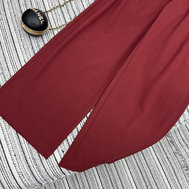 Miumiu Loose Fit Pants Red