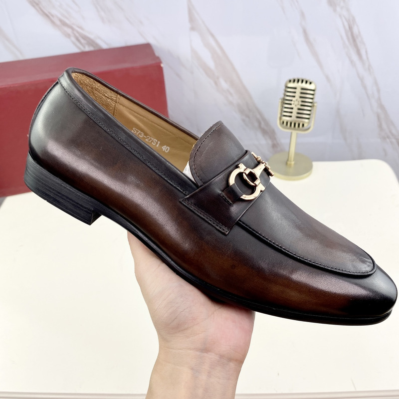 Ferragamo Ree Bit Loafer Brown