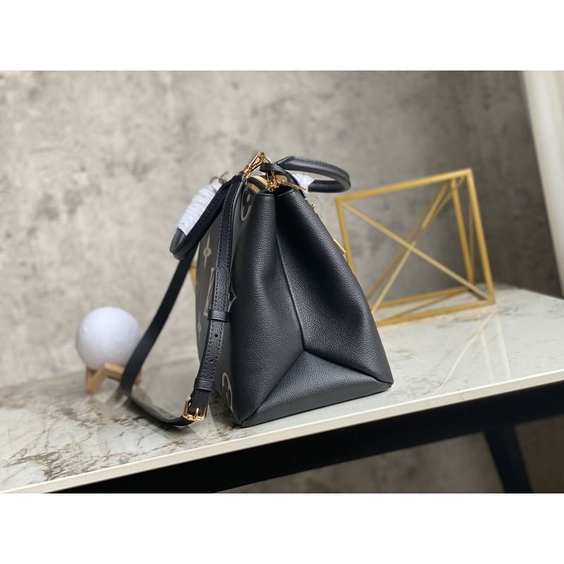 l**is V*t*n grand palais monogram leather bag black