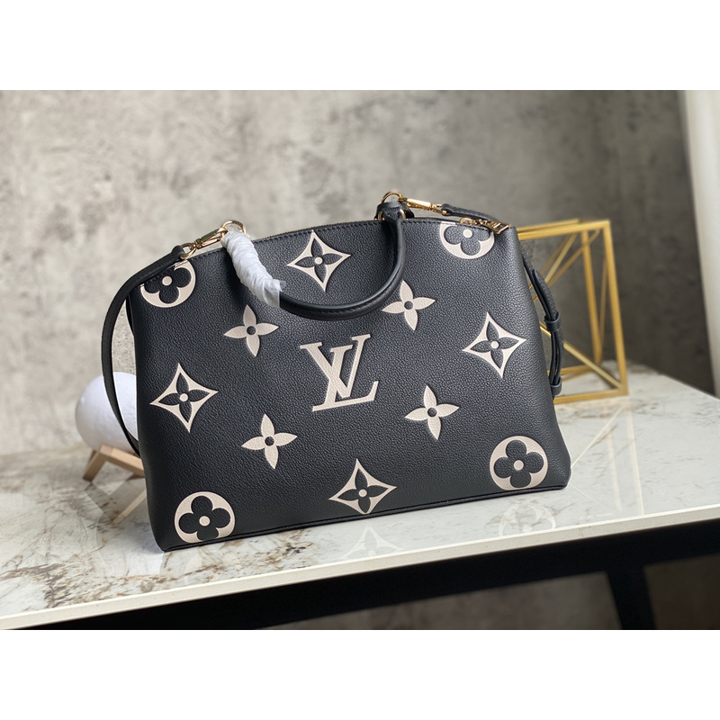 l**is V*t*n grand palais monogram leather bag black