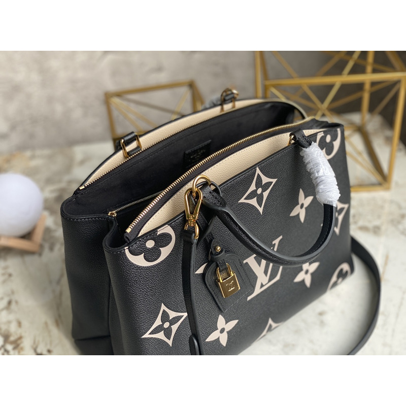 l**is V*t*n grand palais monogram leather bag black