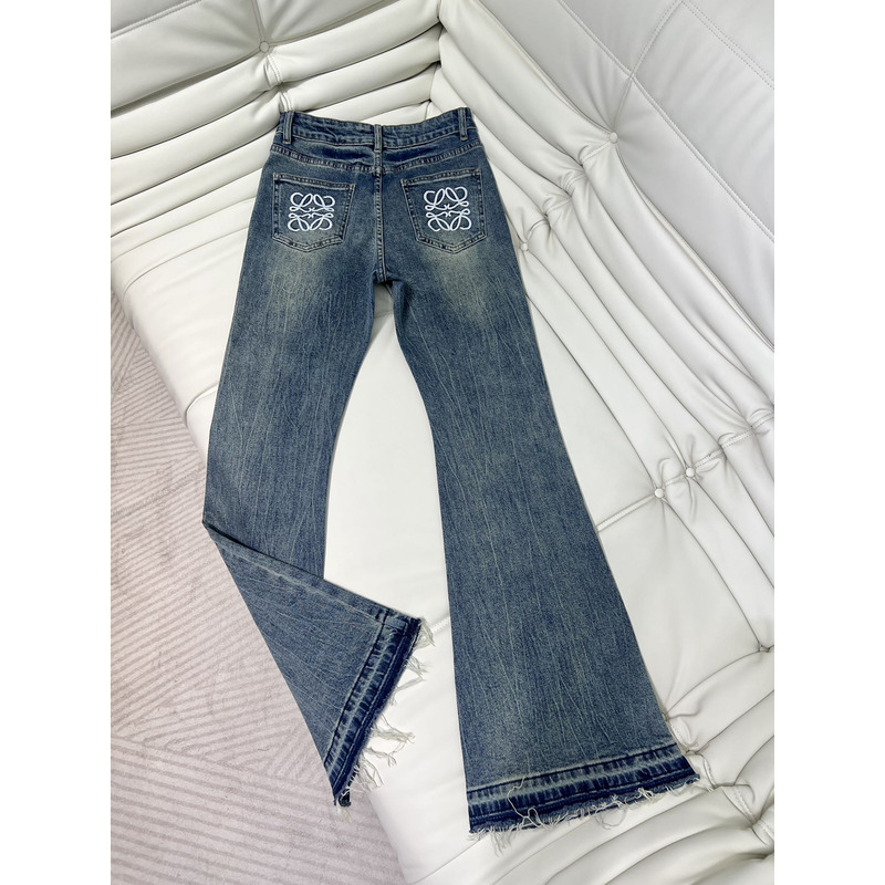 Loewe Logo Pocket Jeans In Denim