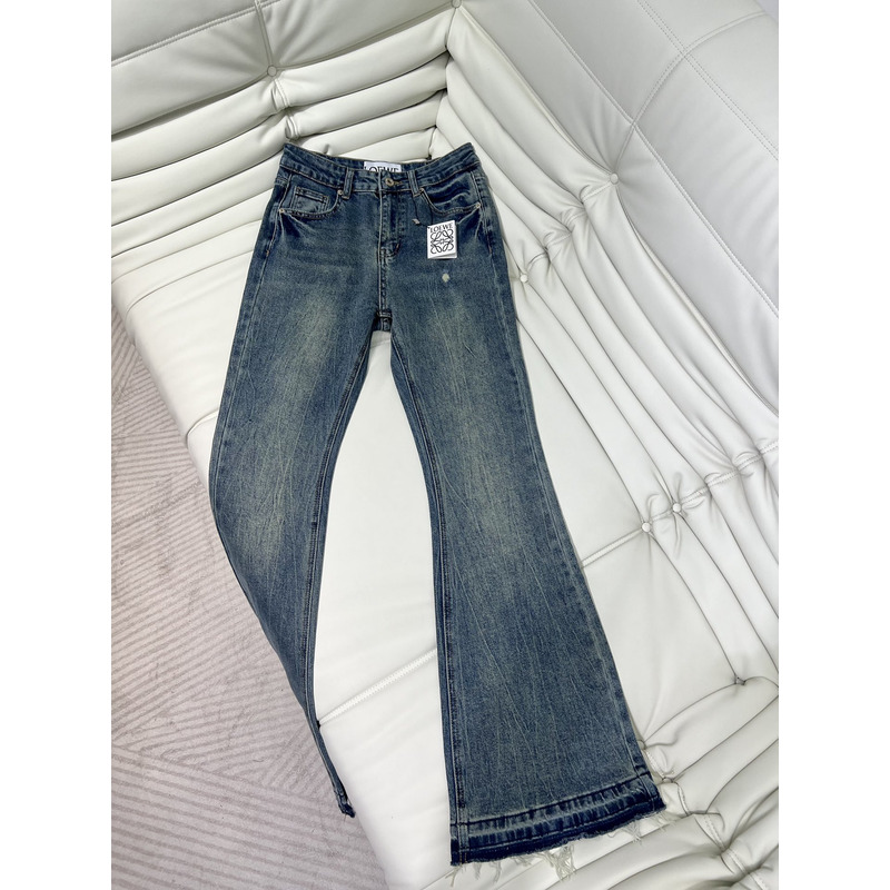 Loewe Logo Pocket Jeans In Denim