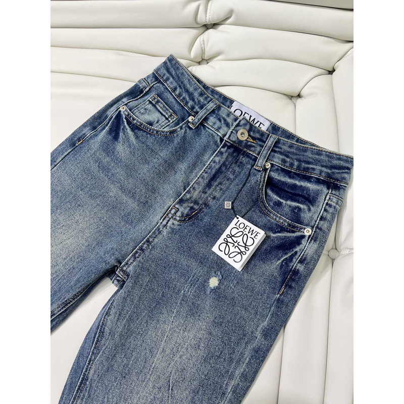 Loewe Logo Pocket Jeans In Denim