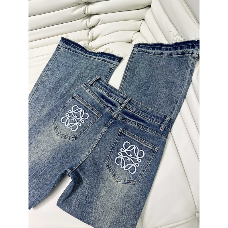 Loewe Logo Pocket Jeans In Denim