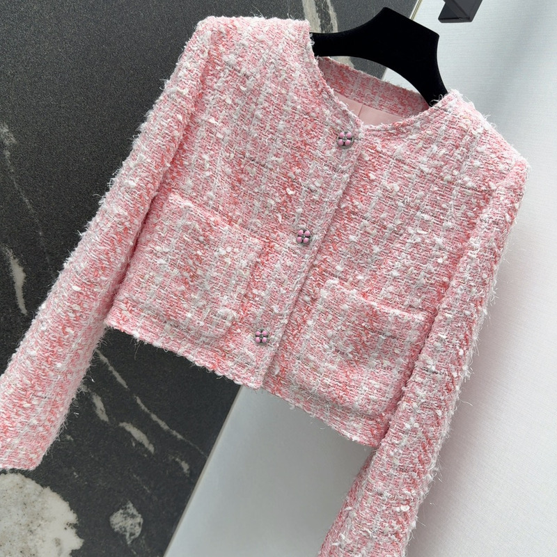 Ch*el tweed jacket pink